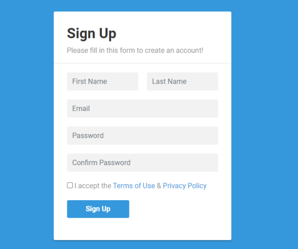 WordPress User registration form - sign up form in WordPress