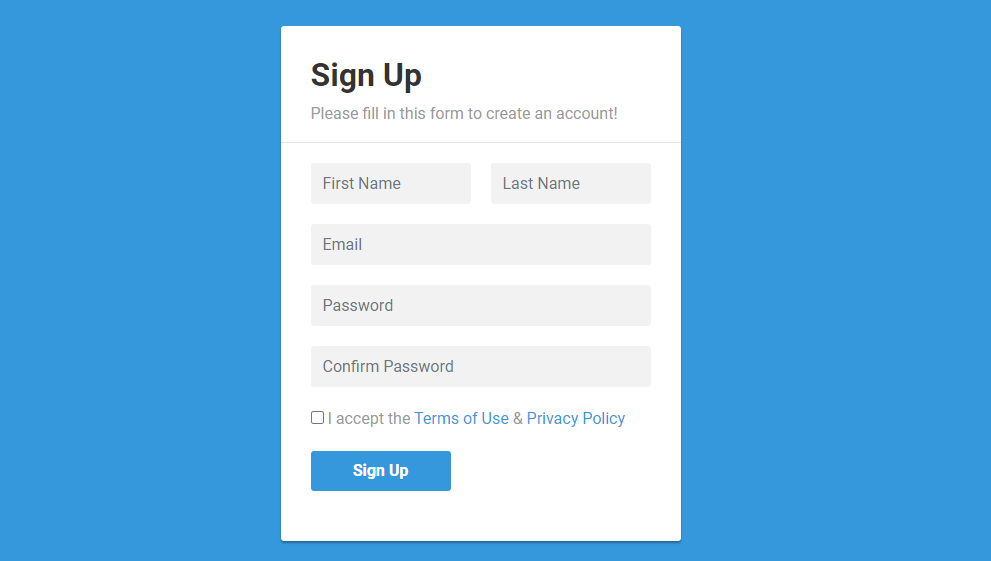 WordPress User registration form - sign up form in WordPress